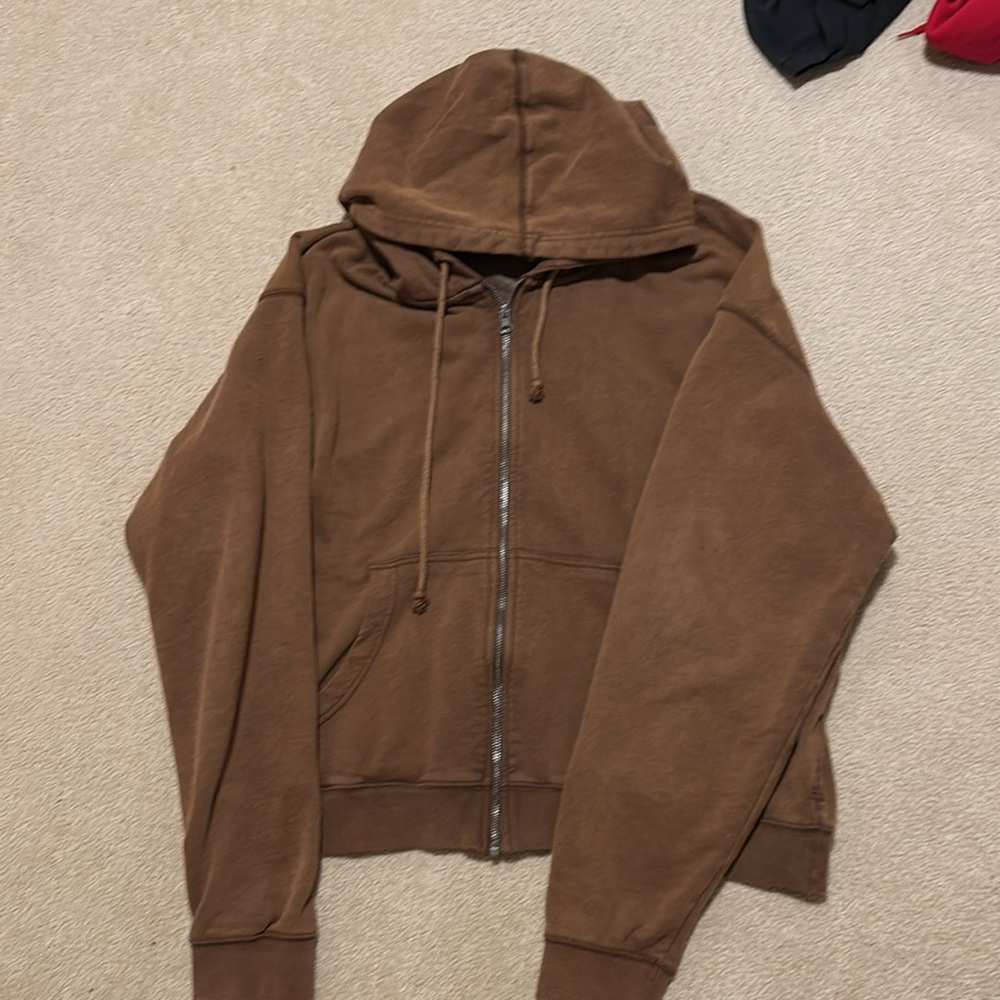 Urban Outfitters Brown Zip-up
